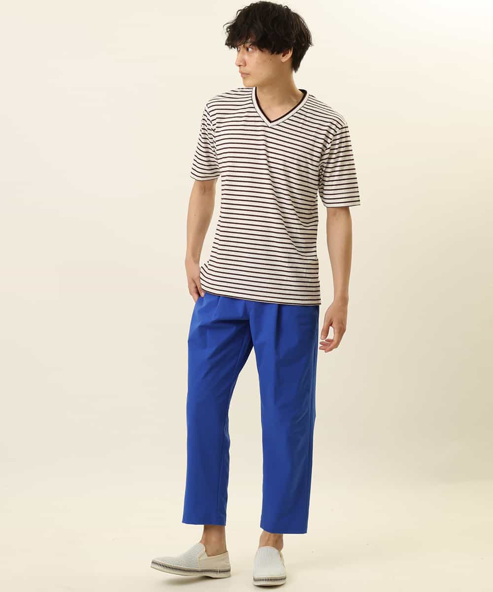 MKLGR42080 MK MICHEL KLEIN HOMME(MKミッシェルクランオム) ドライイージーパンツ ブルー