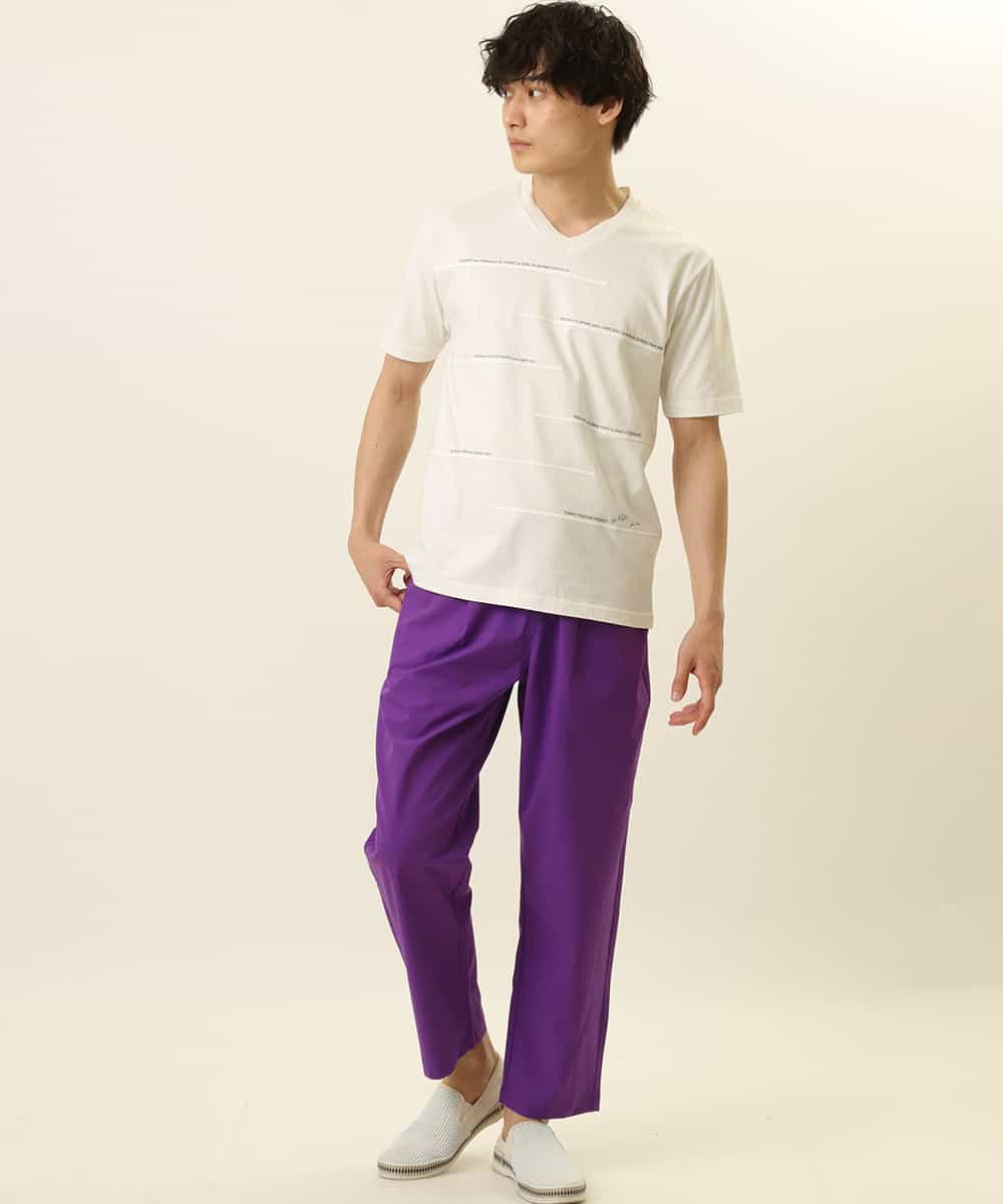 MKLGR42080 MK MICHEL KLEIN HOMME(MKミッシェルクランオム) ドライイージーパンツ パープル