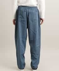 MKLGR86075 MK MICHEL KLEIN HOMME(MKミッシェルクランオム) ポリエステルワイドパンツ ネイビー