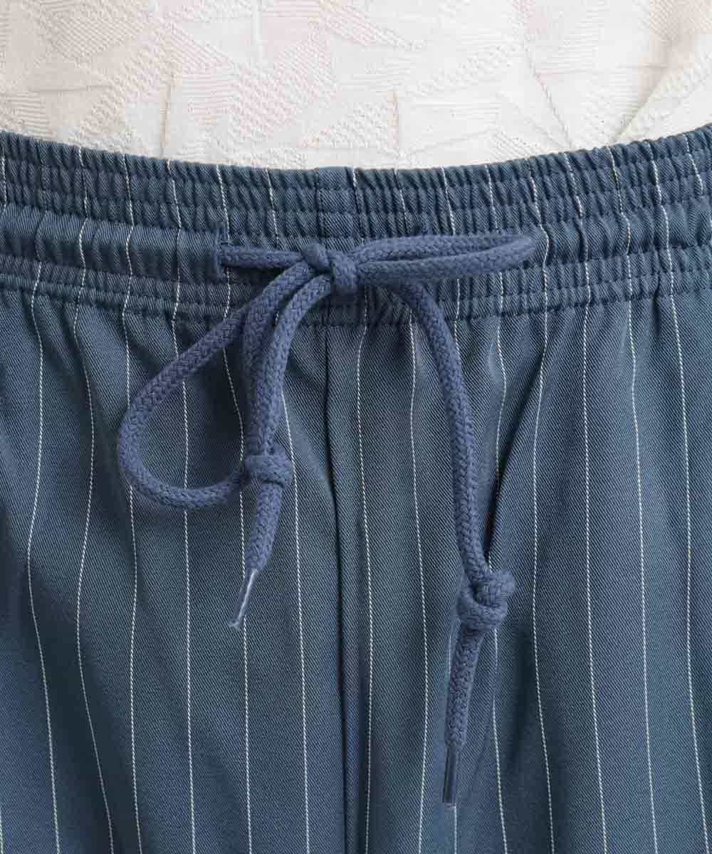 MKLGR86075 MK MICHEL KLEIN HOMME(MKミッシェルクランオム) ポリエステルワイドパンツ ネイビー