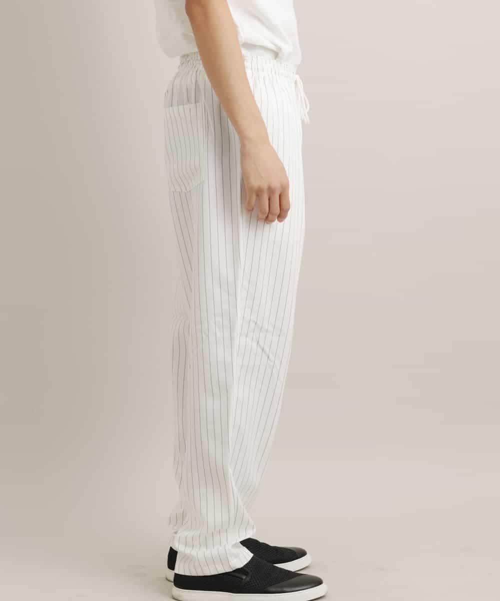 MKLGR86075 MK MICHEL KLEIN HOMME(MKミッシェルクランオム) ポリエステルワイドパンツ ホワイト