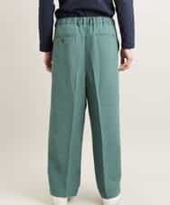 MKLGR89090 MK MICHEL KLEIN HOMME(MKミッシェルクランオム) ストレッチワイドパンツ グリーン
