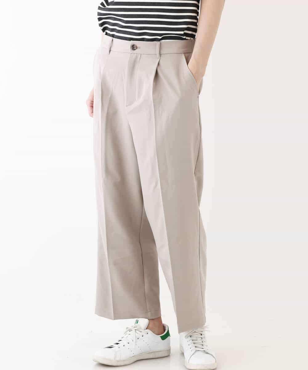 MKLGR89090 MK MICHEL KLEIN HOMME(MKミッシェルクランオム) ストレッチワイドパンツ アイボリー