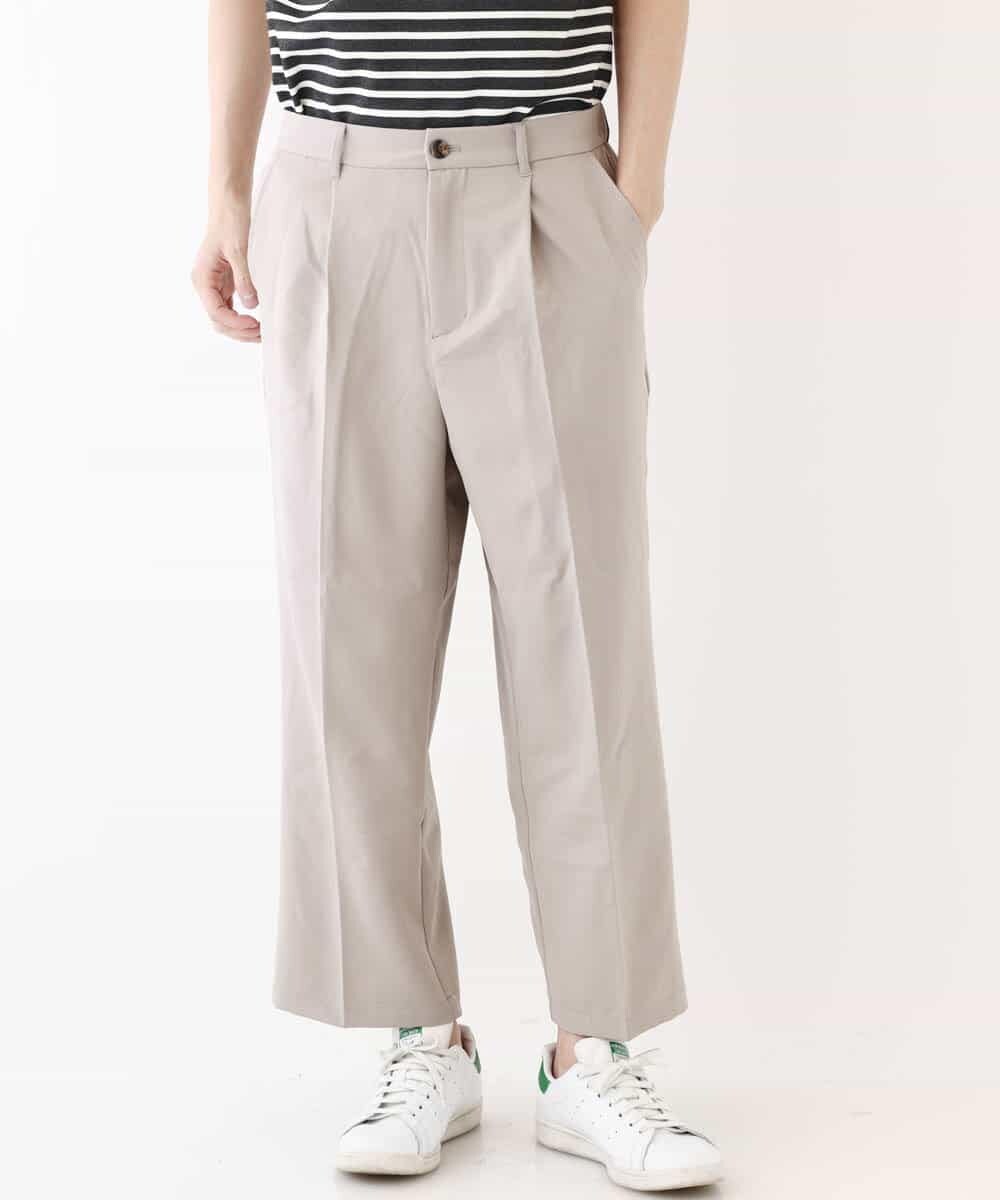 MKLGR89090 MK MICHEL KLEIN HOMME(MKミッシェルクランオム) ストレッチワイドパンツ アイボリー