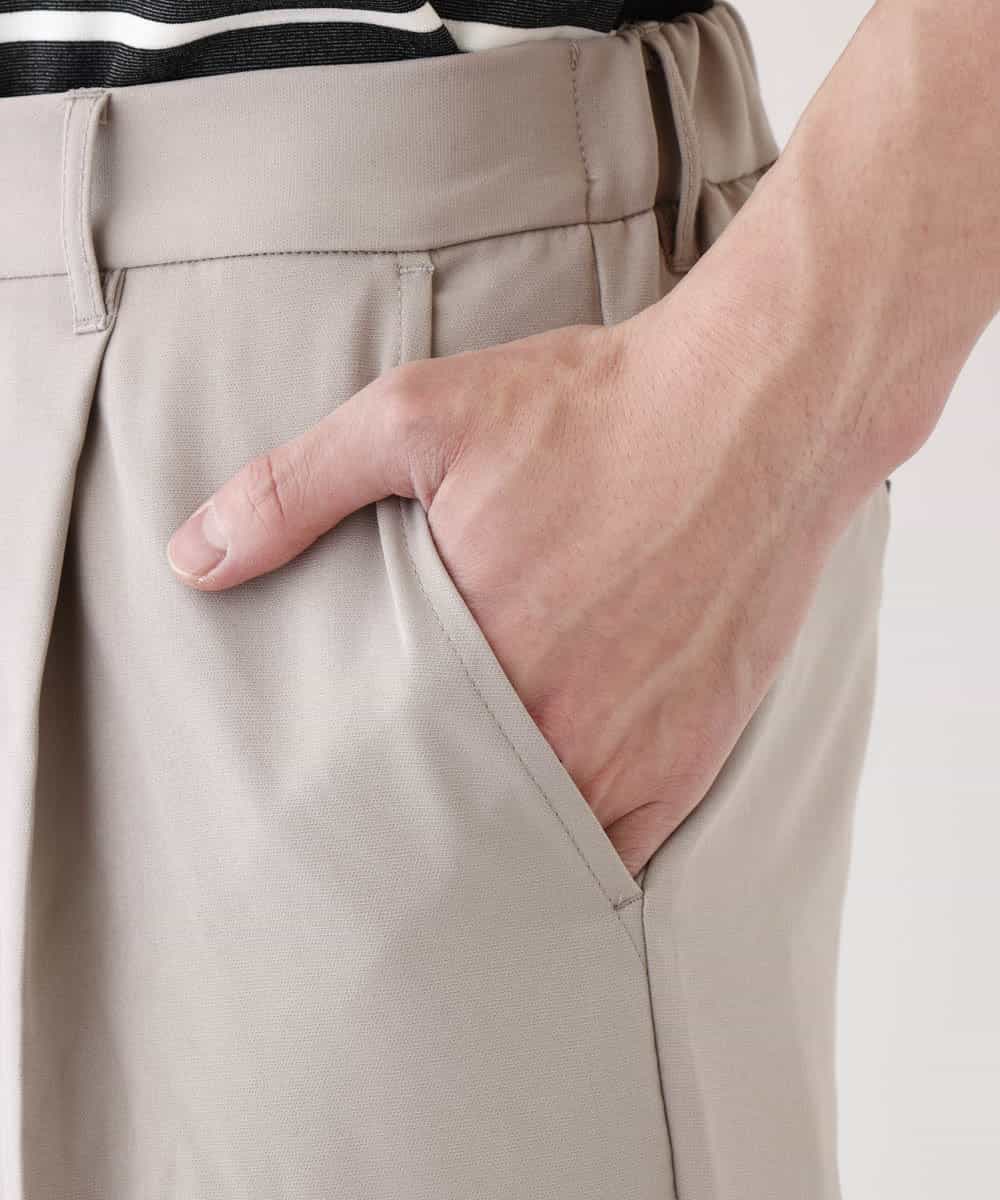 MKLGR89090 MK MICHEL KLEIN HOMME(MKミッシェルクランオム) ストレッチワイドパンツ アイボリー