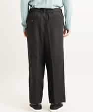 MKLGR89090 MK MICHEL KLEIN HOMME(MKミッシェルクランオム) ストレッチワイドパンツ ブラック