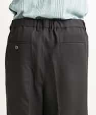 MKLGR89090 MK MICHEL KLEIN HOMME(MKミッシェルクランオム) ストレッチワイドパンツ ブラック