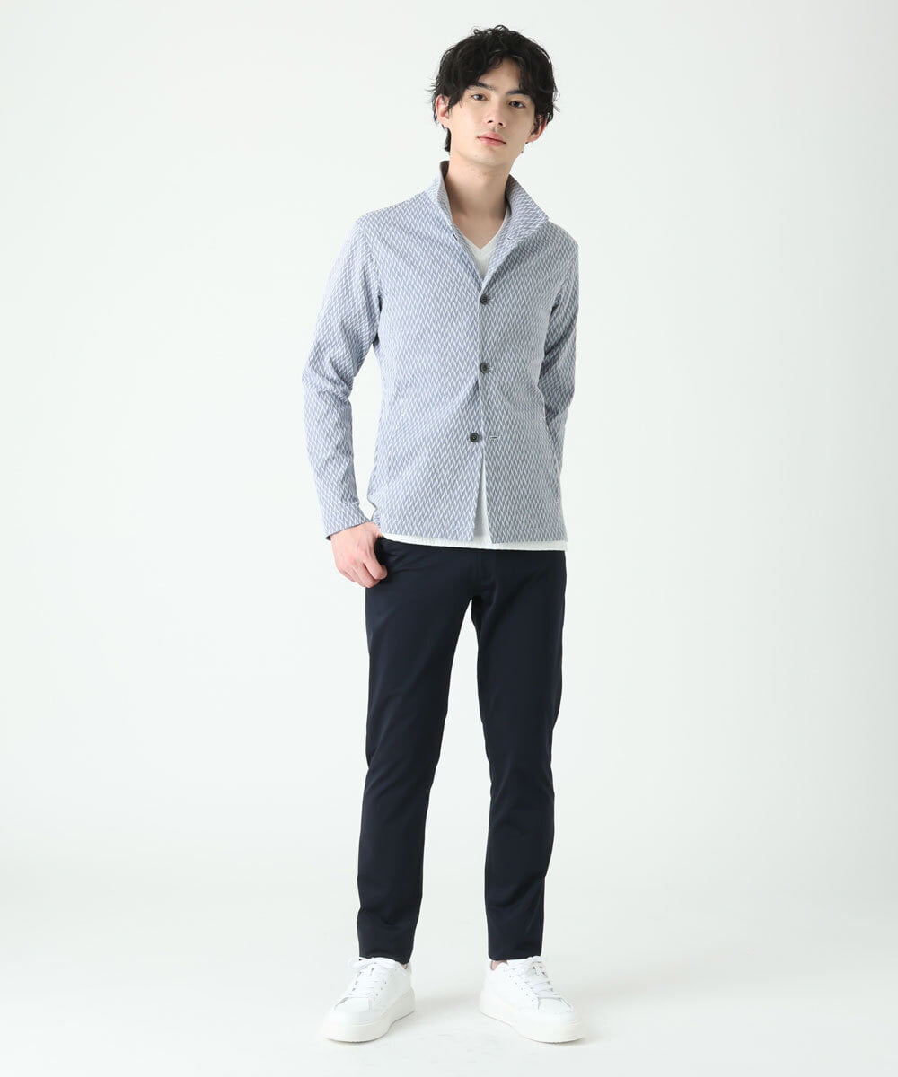 MKLGS51140 MK MICHEL KLEIN HOMME(MKミッシェルクランオム) スマートストレッチパンツ ネイビー(57)
