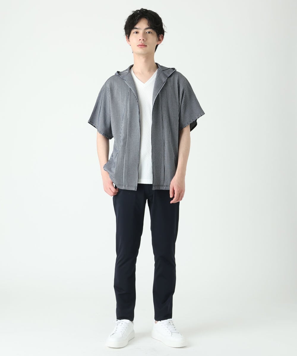 MKLGS51140 MK MICHEL KLEIN HOMME(MKミッシェルクランオム) スマートストレッチパンツ ネイビー(57)