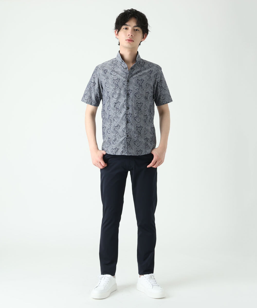 MKLGS51140 MK MICHEL KLEIN HOMME(MKミッシェルクランオム) スマートストレッチパンツ ネイビー(57)