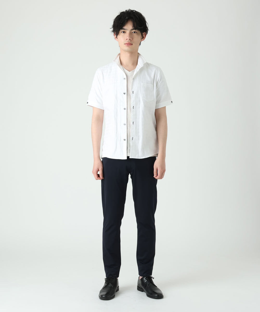 MKLGS51140 MK MICHEL KLEIN HOMME(MKミッシェルクランオム) スマートストレッチパンツ ネイビー(57)