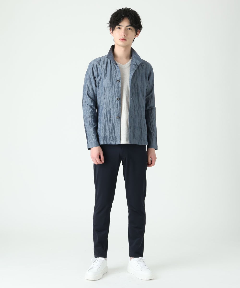 MKLGS51140 MK MICHEL KLEIN HOMME(MKミッシェルクランオム) スマートストレッチパンツ ネイビー(57)