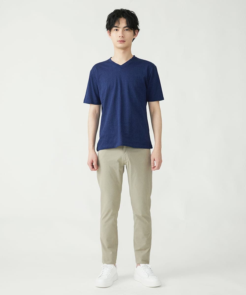 MKLGS51140 MK MICHEL KLEIN HOMME(MKミッシェルクランオム) スマートストレッチパンツ アイボリー(80)