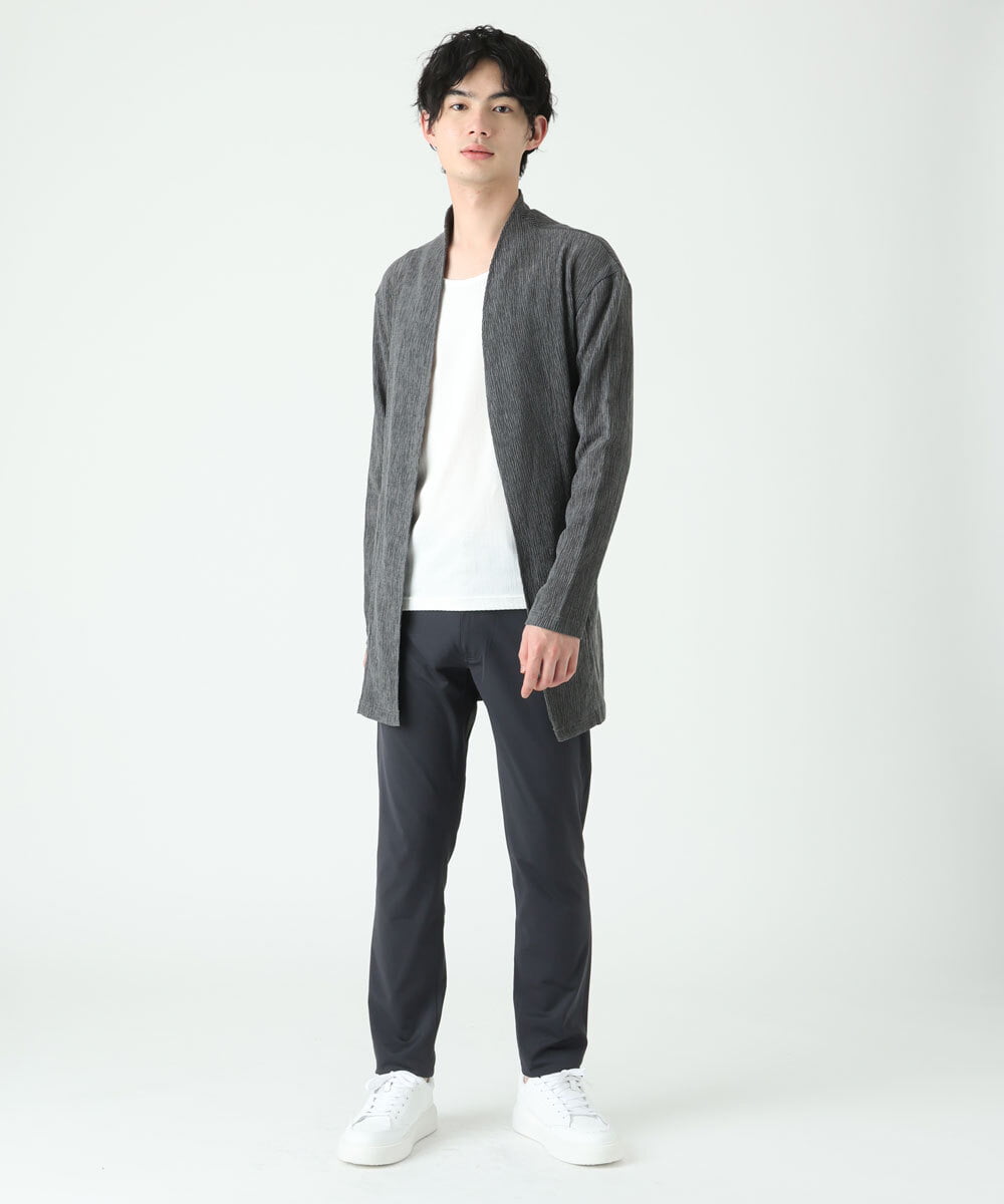 MKLGS51140 MK MICHEL KLEIN HOMME(MKミッシェルクランオム) スマートストレッチパンツ ダークグレー(93)