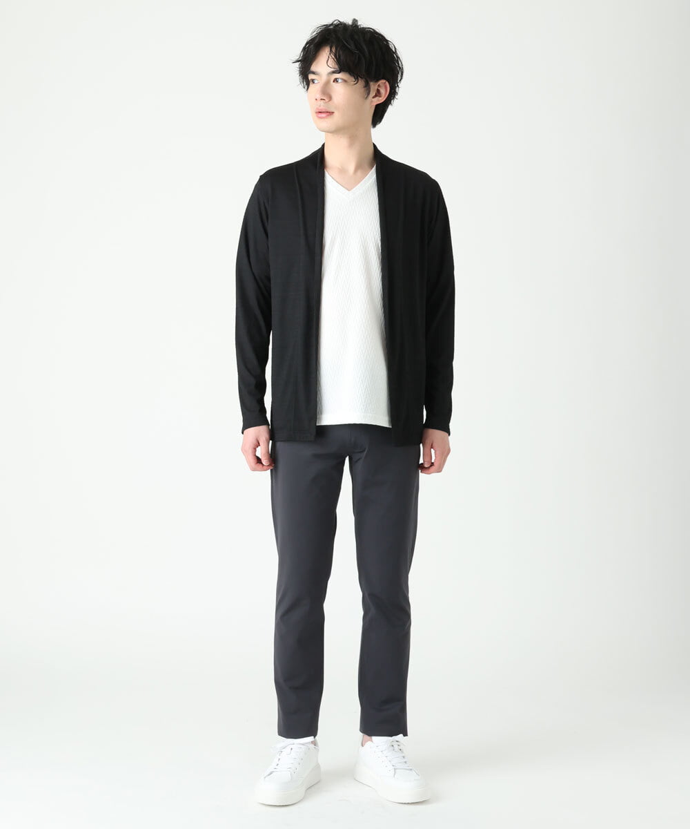 MKLGS51140 MK MICHEL KLEIN HOMME(MKミッシェルクランオム) スマートストレッチパンツ ダークグレー(93)