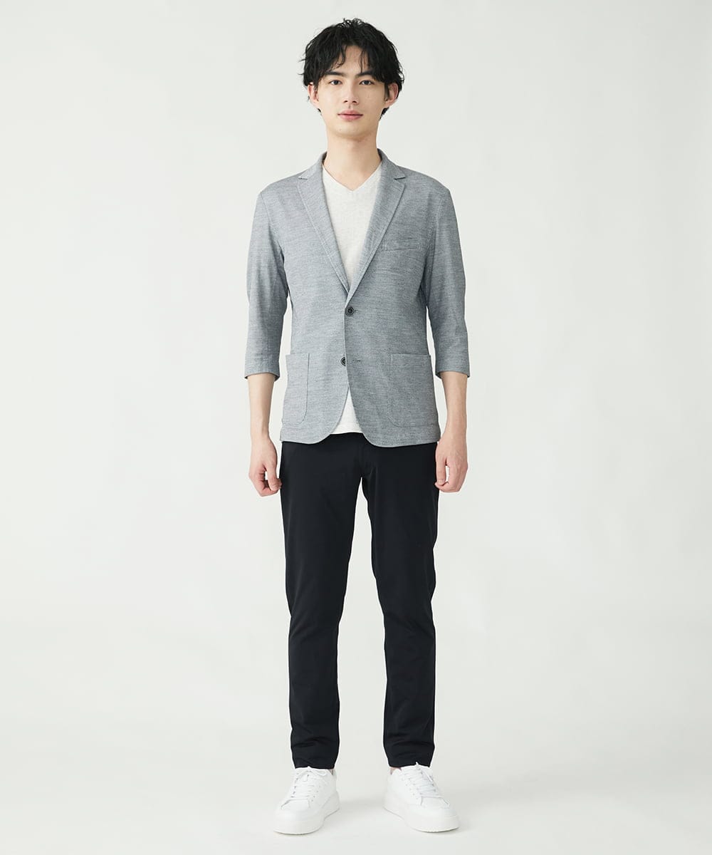 MKLGS51140 MK MICHEL KLEIN HOMME(MKミッシェルクランオム) スマートストレッチパンツ ブラック(94)