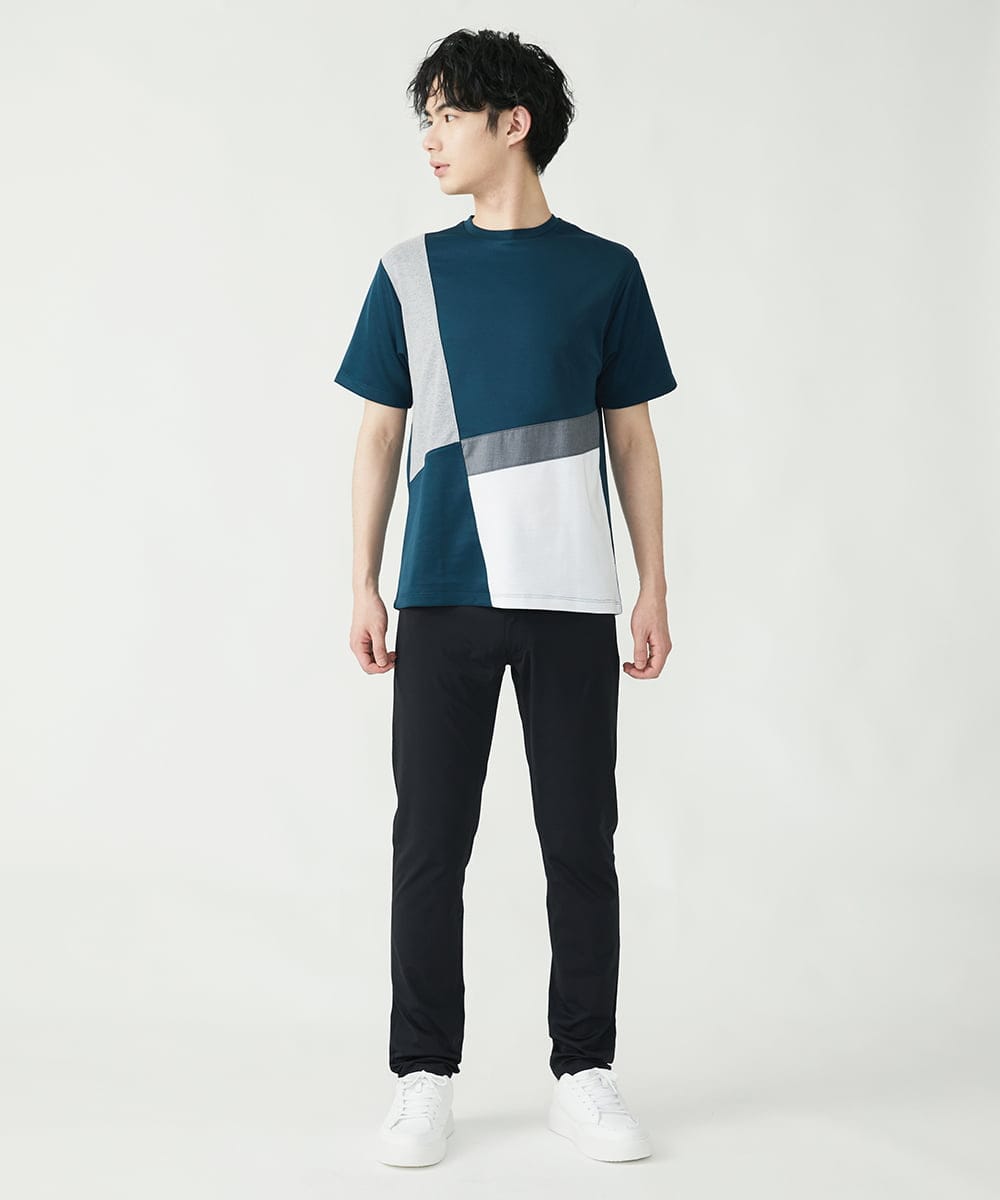 MKLGS51140 MK MICHEL KLEIN HOMME(MKミッシェルクランオム) スマートストレッチパンツ ブラック(94)