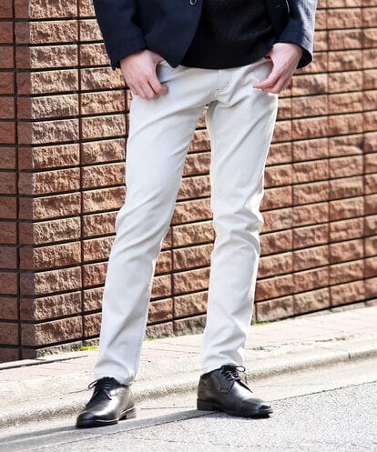 MKLGS56136 MK MICHEL KLEIN HOMME RENAPES / ピケストレッチパンツ