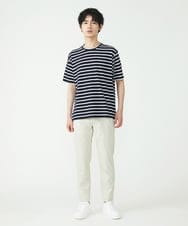 MKLGS57140 MK MICHEL KLEIN HOMME(MKミッシェルクランオム) クールマックスピケストレッチパンツ アイボリー(80)