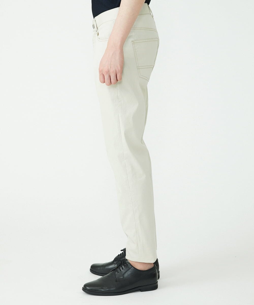 MKLGS57140 MK MICHEL KLEIN HOMME(MKミッシェルクランオム) クールマックスピケストレッチパンツ アイボリー(80)