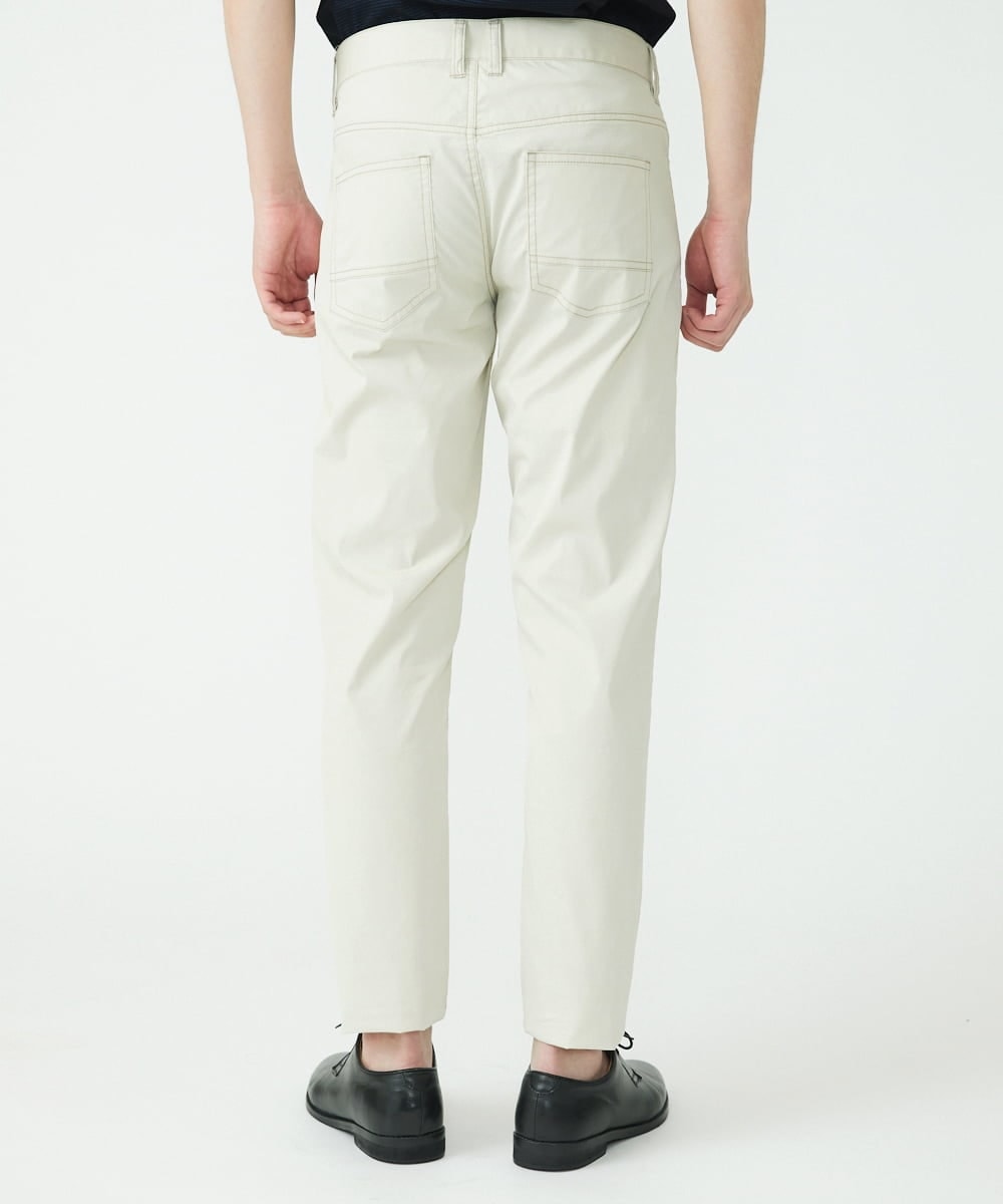 MKLGS57140 MK MICHEL KLEIN HOMME(MKミッシェルクランオム) クールマックスピケストレッチパンツ アイボリー(80)