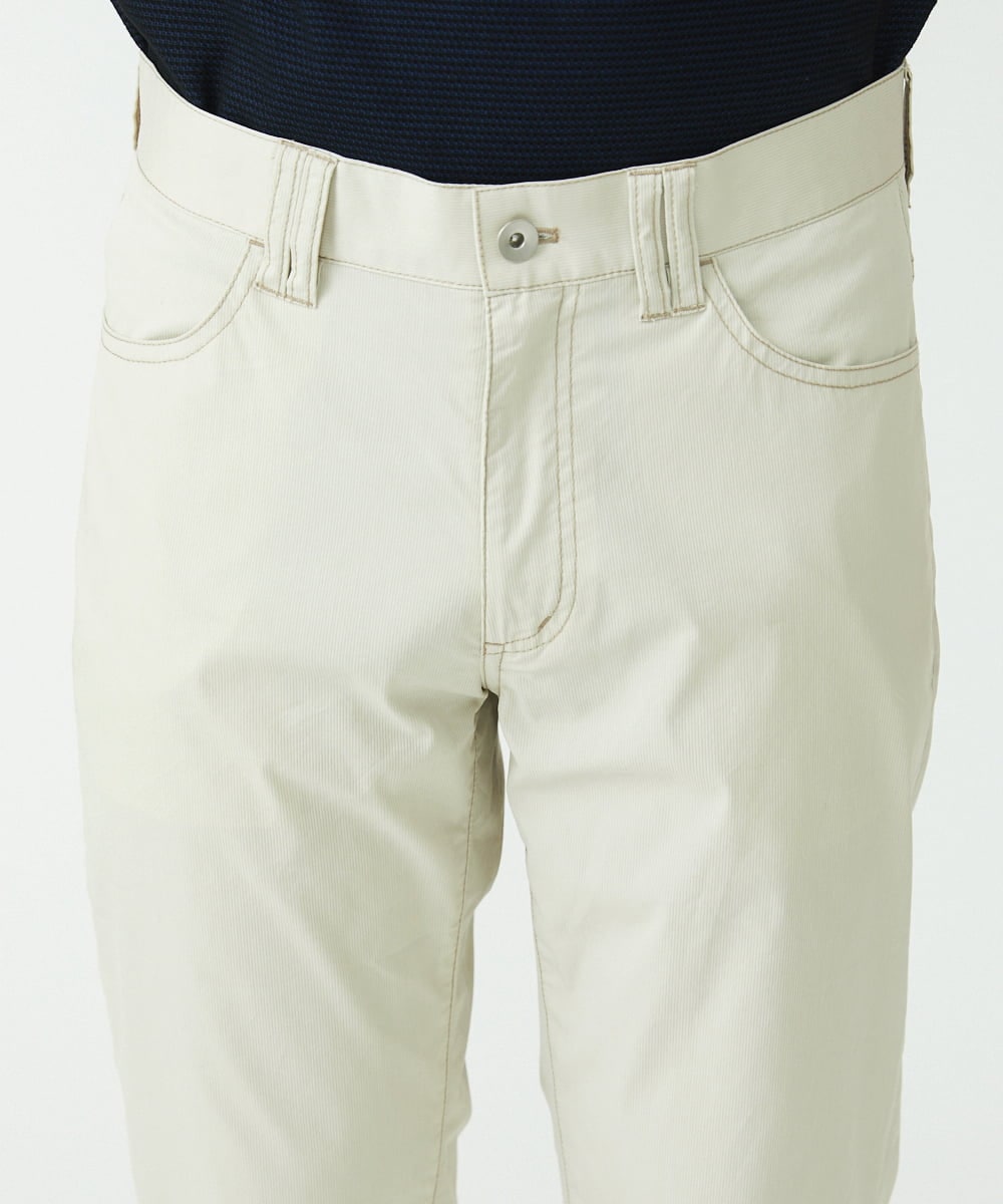 MKLGS57140 MK MICHEL KLEIN HOMME(MKミッシェルクランオム) クールマックスピケストレッチパンツ アイボリー(80)