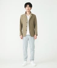 MKLGS57140 MK MICHEL KLEIN HOMME(MKミッシェルクランオム) クールマックスピケストレッチパンツ ライトグレー(91)