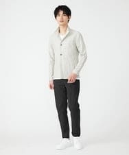 MKLGS57140 MK MICHEL KLEIN HOMME(MKミッシェルクランオム) クールマックスピケストレッチパンツ ブラック(94)