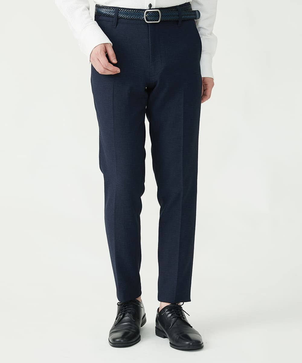 MKLGS60140 MK MICHEL KLEIN HOMME(MKミッシェルクランオム) ドライストレッチスラックス ネイビー(57)