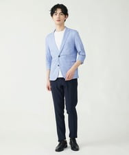 MKLGS60140 MK MICHEL KLEIN HOMME(MKミッシェルクランオム) ドライストレッチスラックス ネイビー(57)