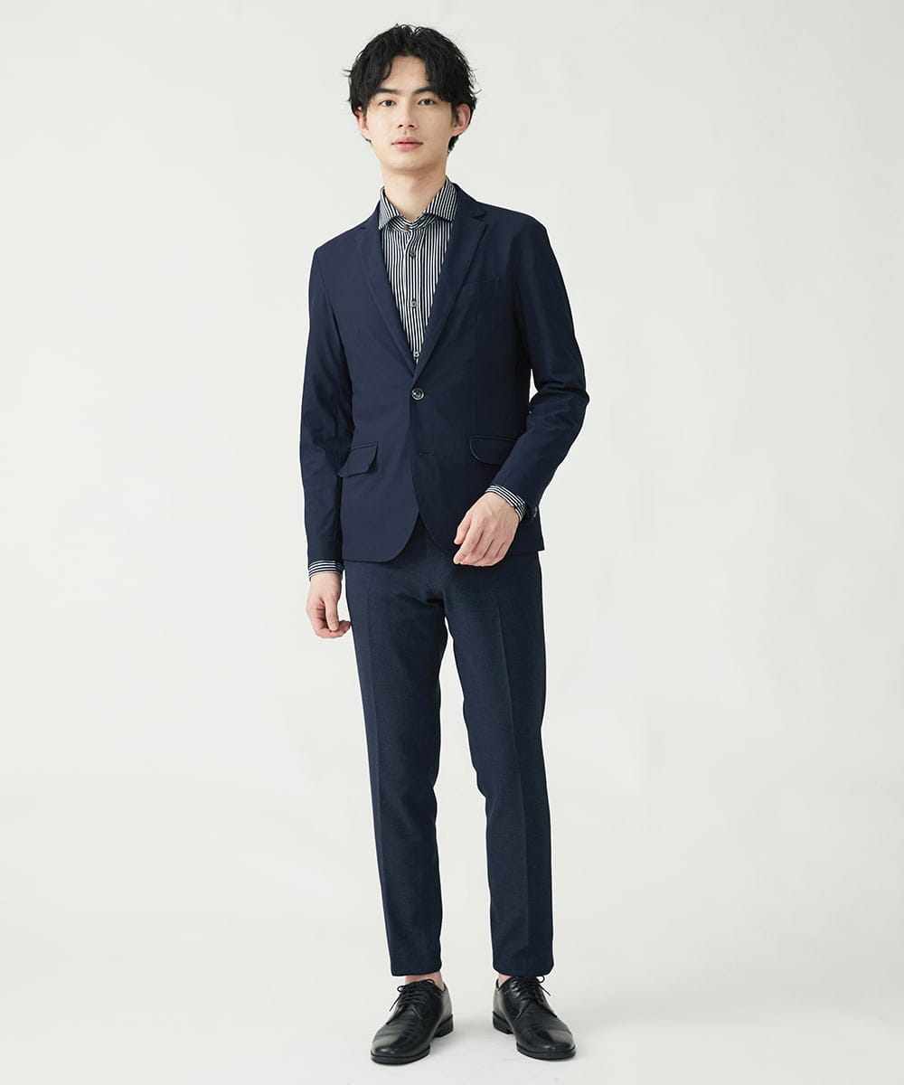 MKLGS60140 MK MICHEL KLEIN HOMME(MKミッシェルクランオム) ドライストレッチスラックス ネイビー(57)