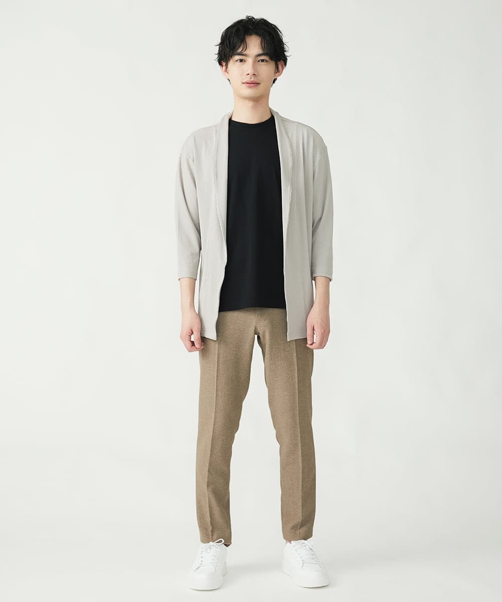 MKLGS60140 MK MICHEL KLEIN HOMME(MKミッシェルクランオム) ドライストレッチスラックス ベージュ(83)