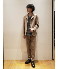 MKLGS60140 MK MICHEL KLEIN HOMME(MKミッシェルクランオム) ドライストレッチスラックス ベージュ(83)