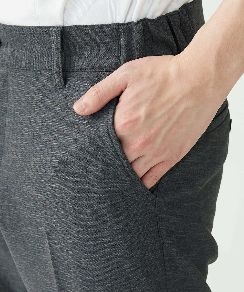 MKLGS60140 MK MICHEL KLEIN HOMME(MKミッシェルクランオム) ドライストレッチスラックス ダークグレー(93)