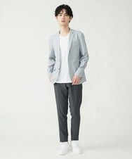 MKLGS60140 MK MICHEL KLEIN HOMME(MKミッシェルクランオム) ドライストレッチスラックス ダークグレー(93)