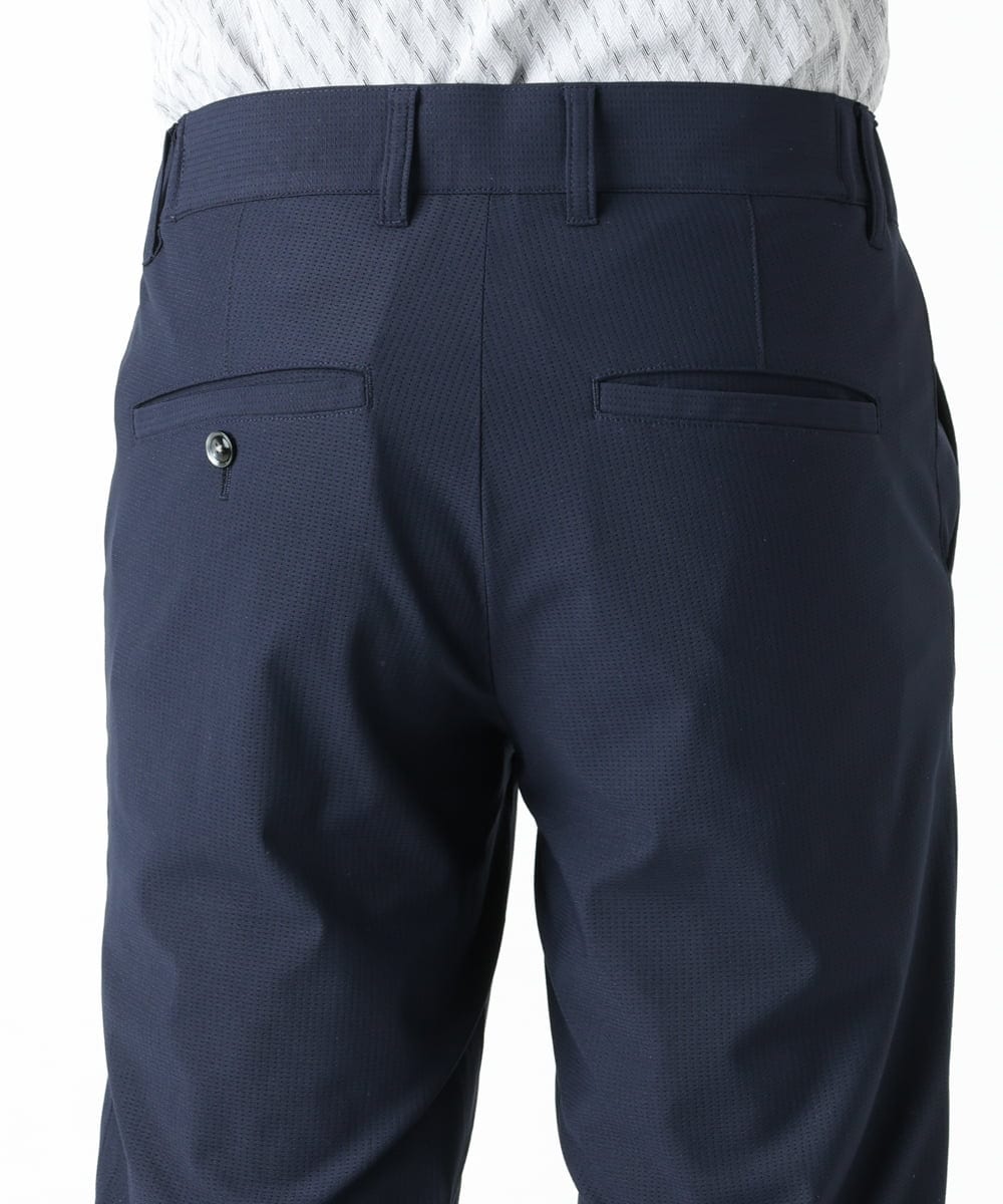 MKLGS66130 MK MICHEL KLEIN HOMME(MKミッシェルクランオム) 【トリコメッシュ】 クールマックス セットアップパンツ ネイビー(57)