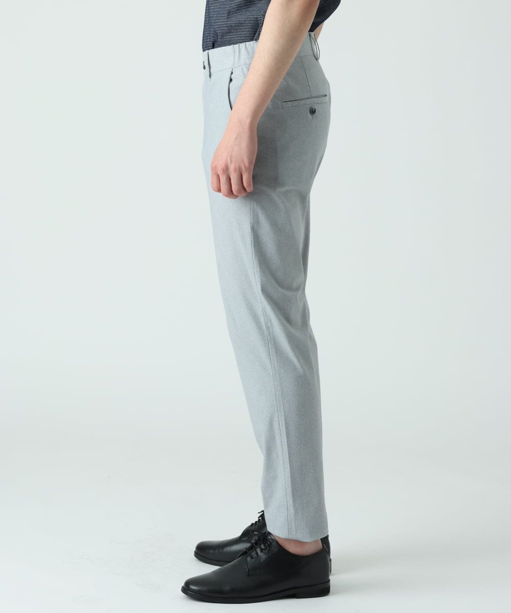 MKLGS66130 MK MICHEL KLEIN HOMME(MKミッシェルクランオム) 【トリコメッシュ】 クールマックス セットアップパンツ グレー(92)