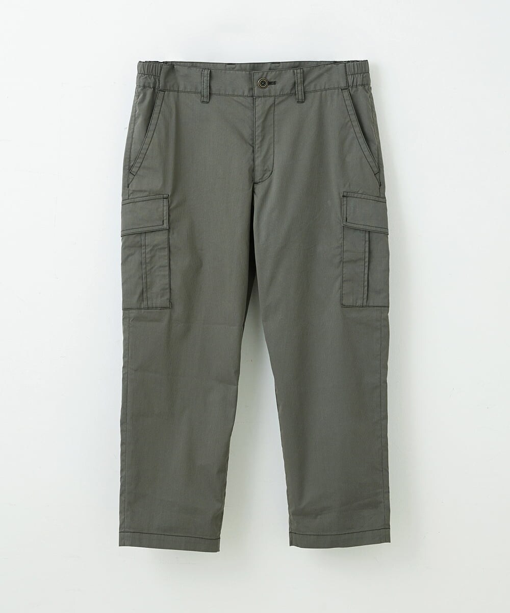 MKLGT42130 MK MICHEL KLEIN HOMME(MKミッシェルクランオム) ストレッチカーゴクロップドパンツ カーキ(36)