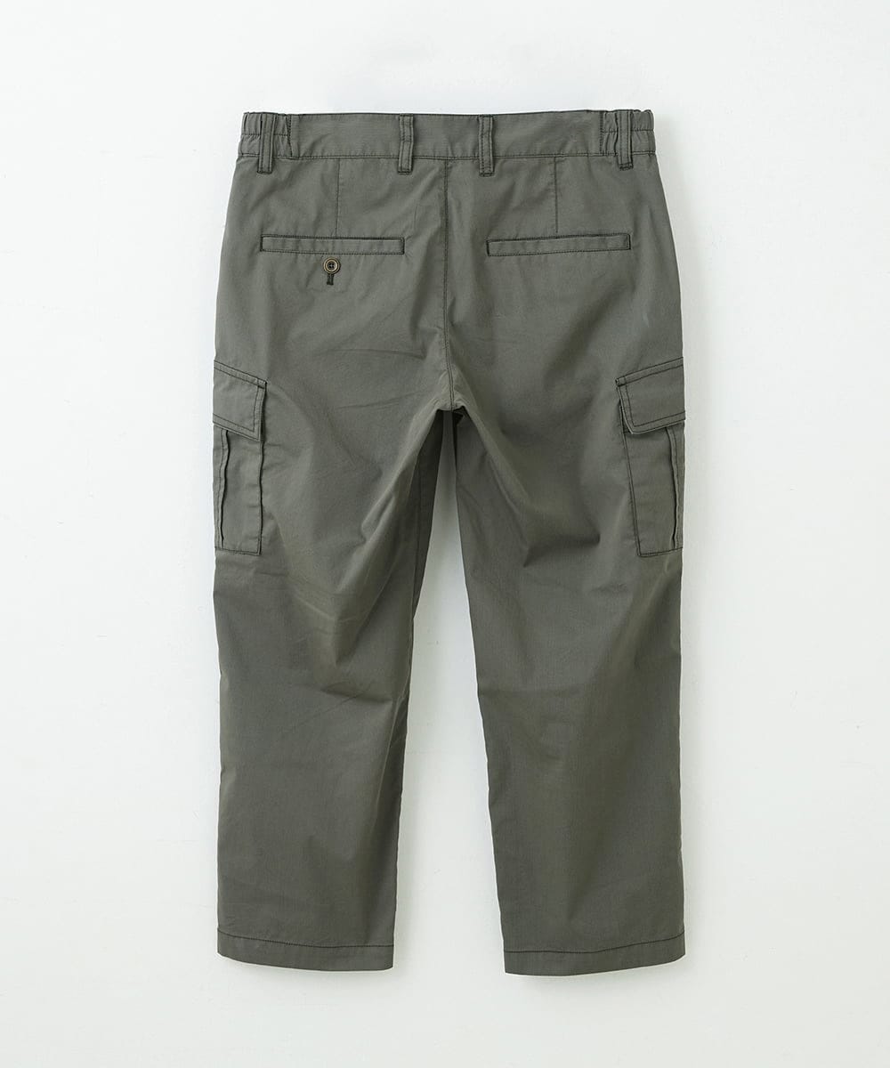 MKLGT42130 MK MICHEL KLEIN HOMME(MKミッシェルクランオム) ストレッチカーゴクロップドパンツ カーキ(36)