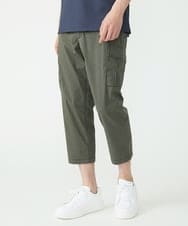 MKLGT42130 MK MICHEL KLEIN HOMME(MKミッシェルクランオム) ストレッチカーゴクロップドパンツ カーキ(36)