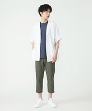 MKLGT42130 MK MICHEL KLEIN HOMME(MKミッシェルクランオム) ストレッチカーゴクロップドパンツ カーキ(36)