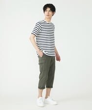MKLGT42130 MK MICHEL KLEIN HOMME(MKミッシェルクランオム) ストレッチカーゴクロップドパンツ カーキ(36)
