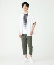 MKLGT42130 MK MICHEL KLEIN HOMME(MKミッシェルクランオム) ストレッチカーゴクロップドパンツ カーキ(36)