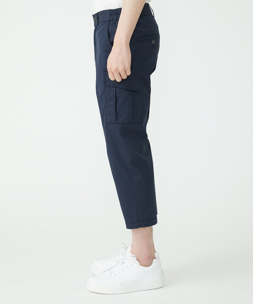 MKLGT42130 MK MICHEL KLEIN HOMME(MKミッシェルクランオム) ストレッチカーゴクロップドパンツ ネイビー(57)