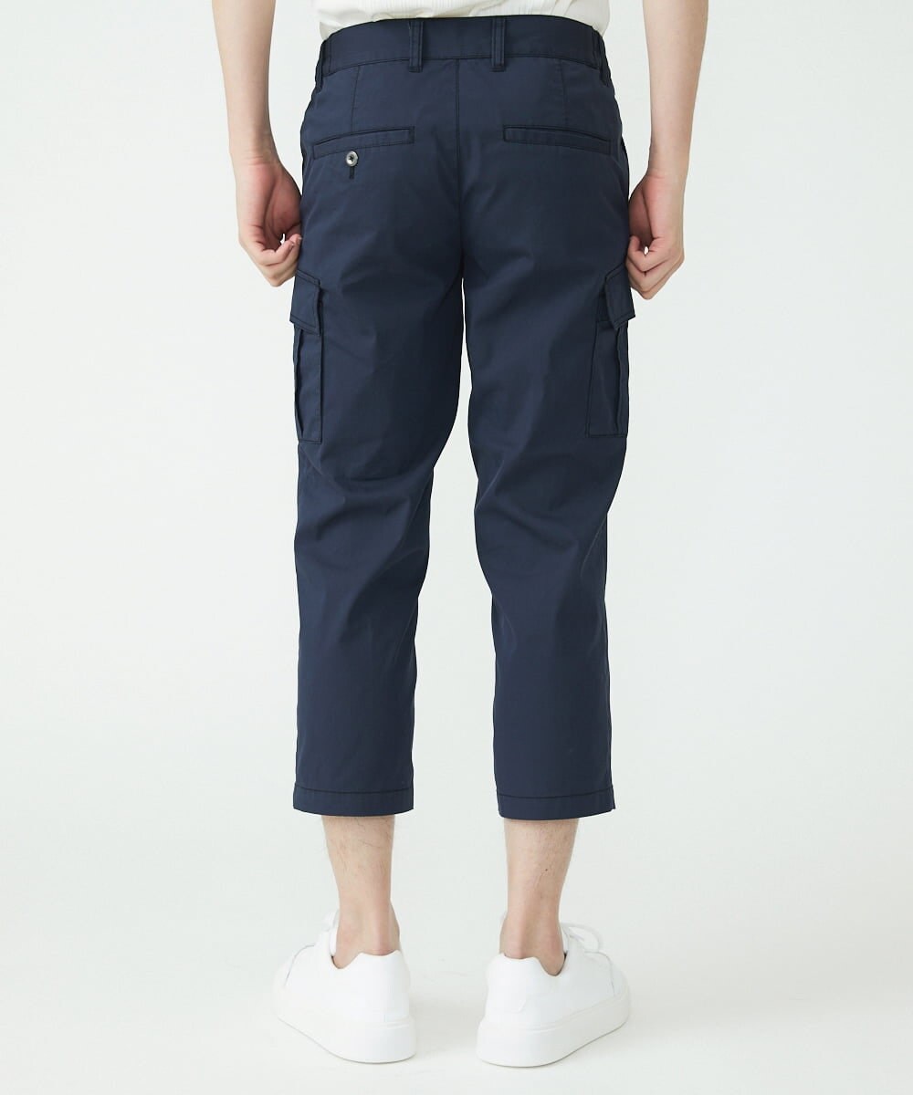 MKLGT42130 MK MICHEL KLEIN HOMME(MKミッシェルクランオム) ストレッチカーゴクロップドパンツ ネイビー(57)