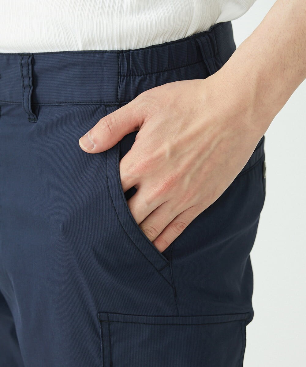 MKLGT42130 MK MICHEL KLEIN HOMME(MKミッシェルクランオム) ストレッチカーゴクロップドパンツ ネイビー(57)