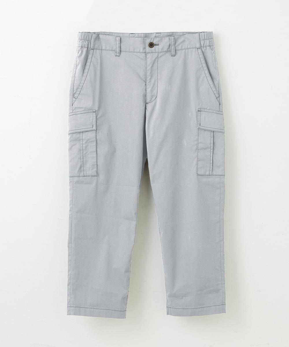 MKLGT42130 MK MICHEL KLEIN HOMME(MKミッシェルクランオム) ストレッチカーゴクロップドパンツ ライトグレー(91)