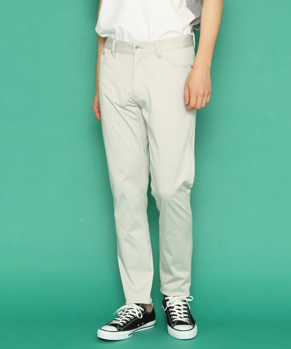 MKLGU04090 MK MICHEL KLEIN HOMME(MKミッシェルクランオム) スリムストレッチパンツ アイボリー(80)