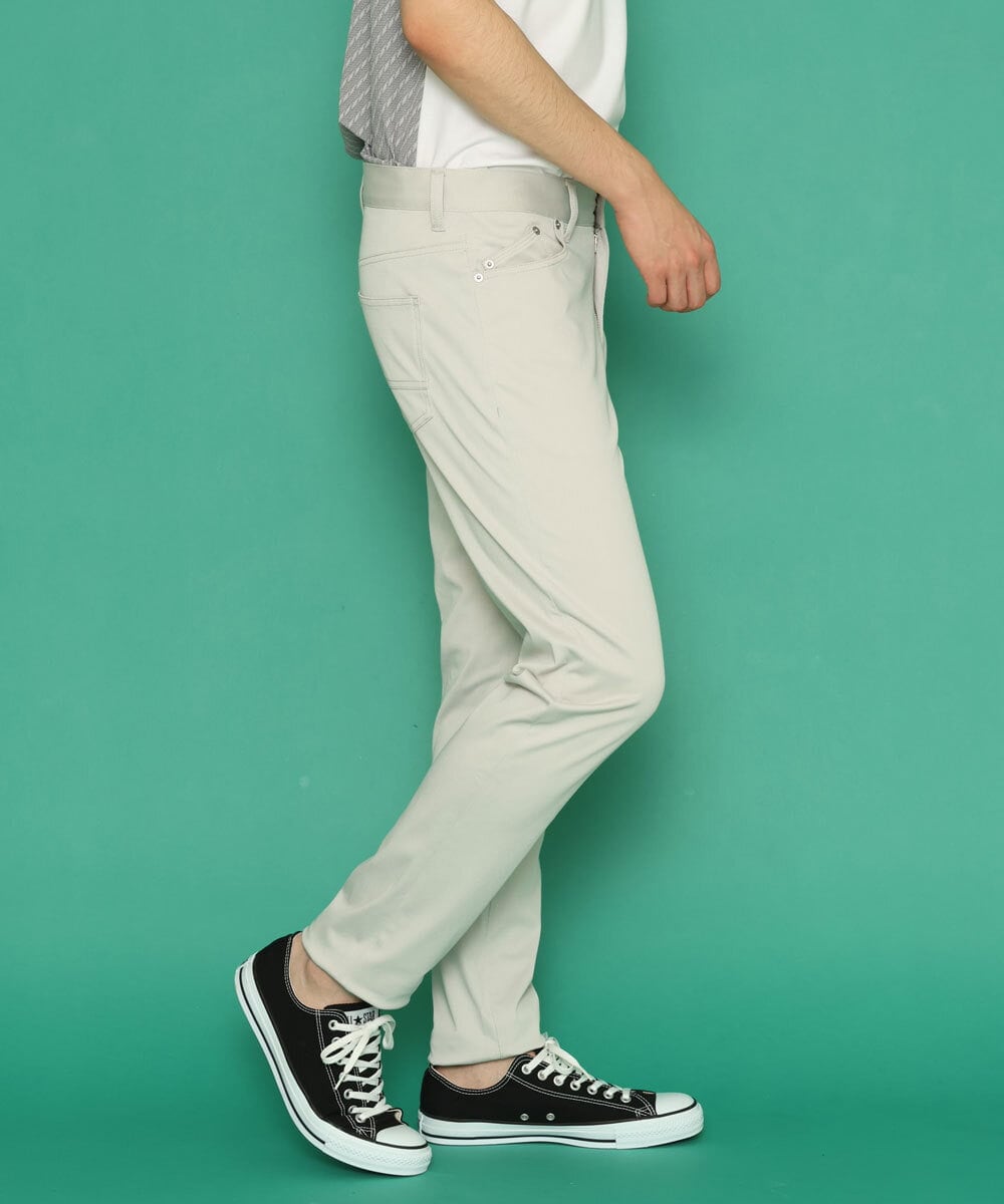 MKLGU04090 MK MICHEL KLEIN HOMME(MKミッシェルクランオム) スリムストレッチパンツ アイボリー(80)