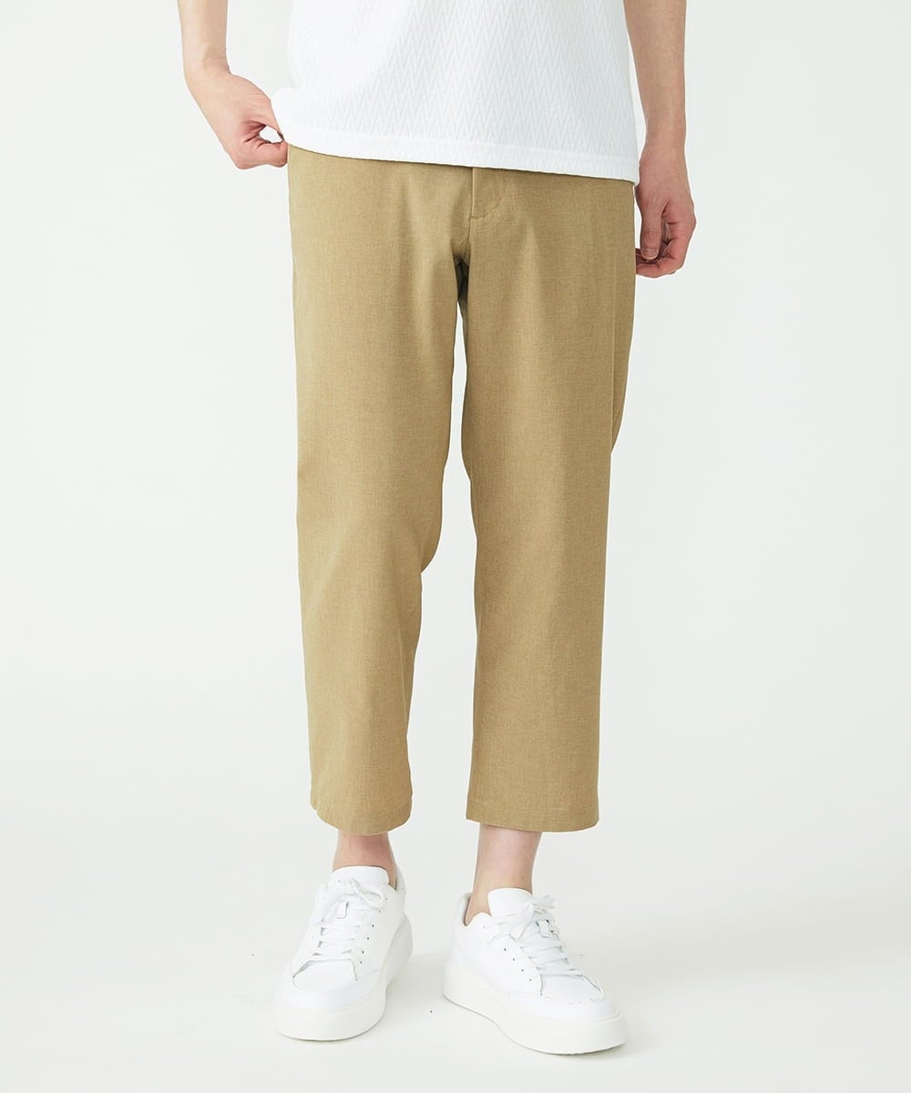 MKLGU08127 MK MICHEL KLEIN HOMME(MKミッシェルクランオム) ストレッチクロップドパンツ ベージュ(83)